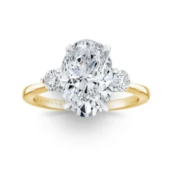 Whitney Three Stone Lab Grown Engagement Ring