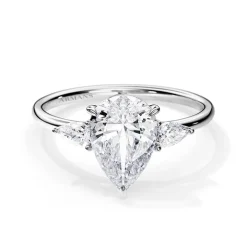 Willa Pear Trilogy Lab Grown Engagement Ring