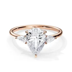 Willa Pear Trilogy Lab Grown Engagement Ring