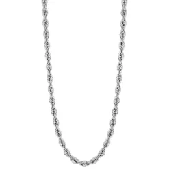 Women's Solid Gold Rope Chain